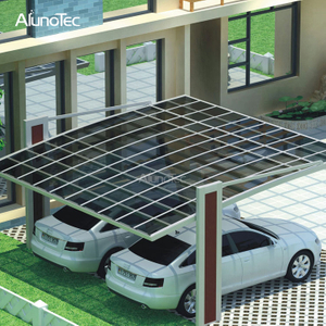 Einzel-Carport-Design für Fahrradüberdachung aus Polycarbonatblech mit Bogendach