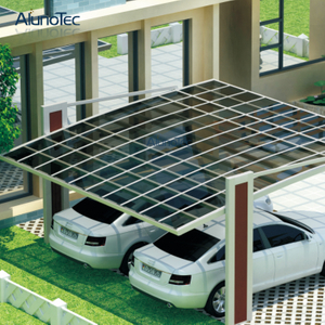 Langlebiger Aluminium-Carport mit Polycarbonatdach für Wohngebäude
