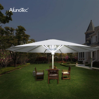  Wasserdichter Stoffschirm, Schattenpavillon, Pergola-Sonnenschirme, Terrassenschirme mit LED-Licht
