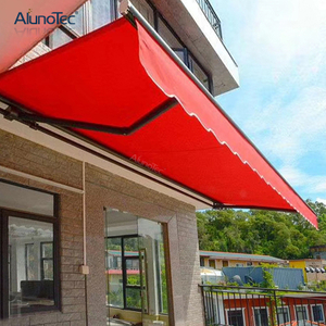 Maßgeschneiderte, ferngesteuerte, einziehbare Dach-Pergola-Kassette, motorisierte Faltmarkisen, Fenstermarkise für Cafés