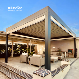  AlunoTec Hochleistungs-Sonnenschutzgitter, wetterfest, Pergola, Vinyl, Terrasse, Veranda, Purgola-Dach 