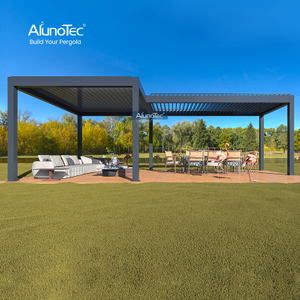 AlunoTec Smart Luxury 9 x 4 m Balkon Privatsphäre Gartenbereich Smart Hotel Pergola 